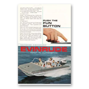 1964 Evinrude Print Ad | Push Fun Button