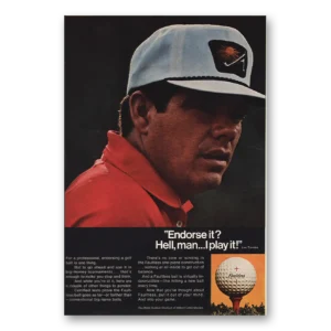 1964 Faultless Golf Ball Print Ad | Lee Trevino