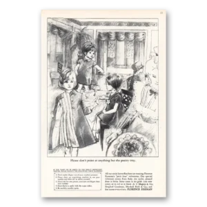 1964 Florence Eiseman Print Ad | Pastry Tray