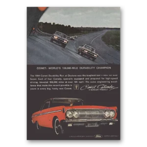 1964 Mercury Comet Print Ad | Comet Caliente
