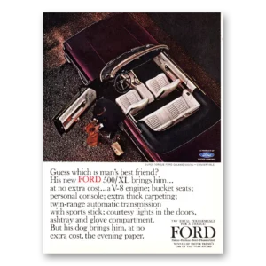 1964 Ford 500XL Print Ad | Mans Best Friend