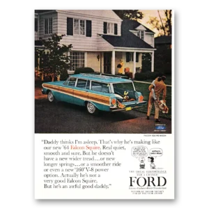 1964 Ford Falcon Print Ad | Squire Daddy