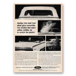1964 Ford Print Ad | Pliant Glass