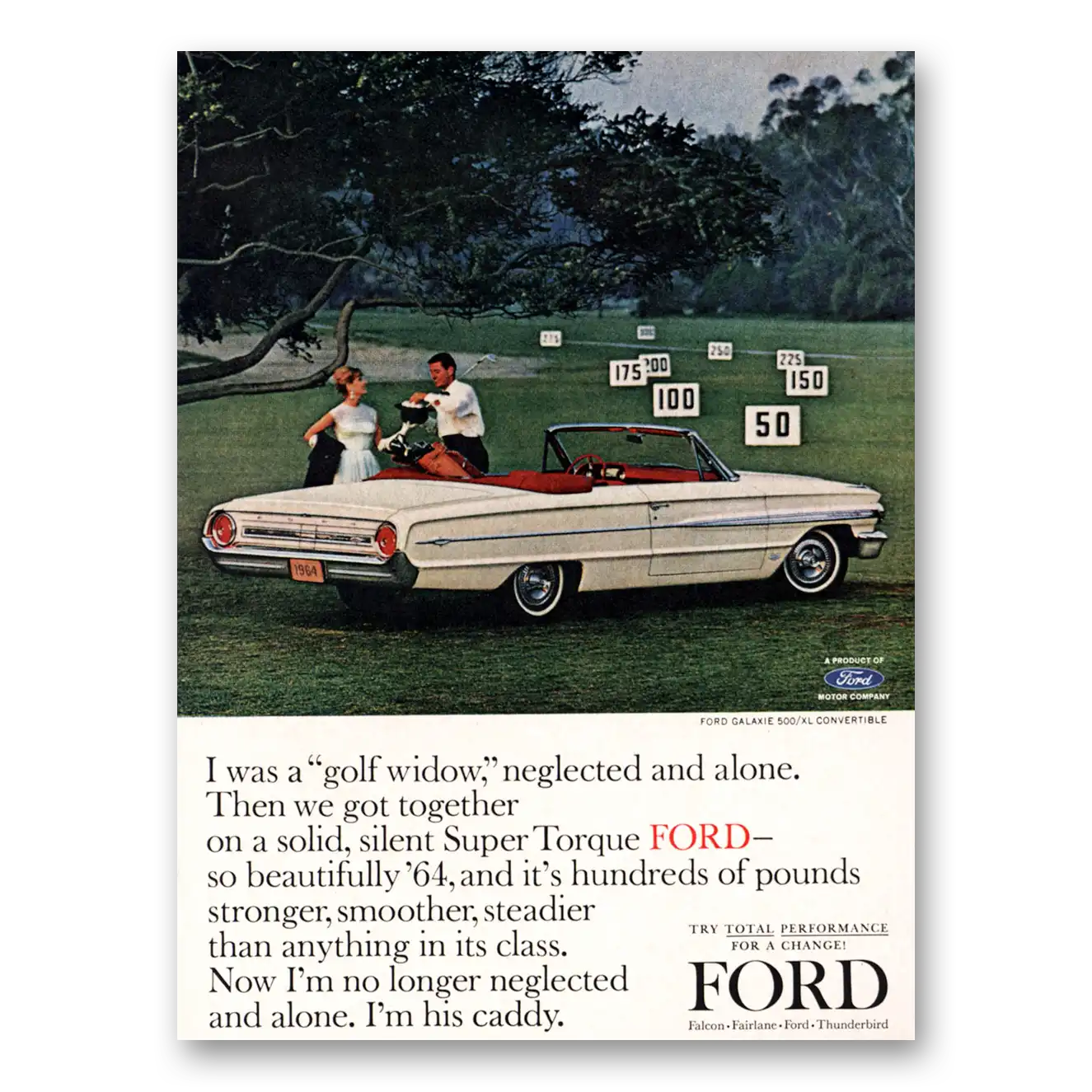 1964 Ford Galaxie Print Ad | Golf Window