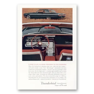 1963 Ford Thunderbird Print Ad | Flight Plan Cleared