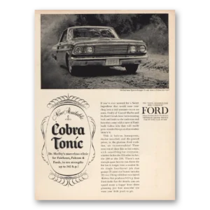 1964 Ford Fairlane Print Ad | Cobra Tonic