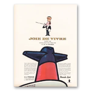 1964 French Line Print Ad | Joie De Vivre