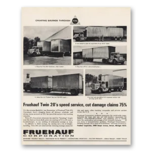 1964 Fruehauf Trailer Print Ad | Speed Service