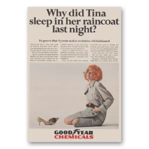 1964 Goodyear Chemicals Print Ad | Did Tina Sleep