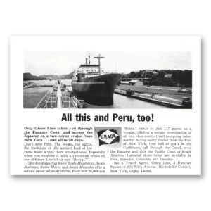 1964 Grace Line Print Ad | Peru Too