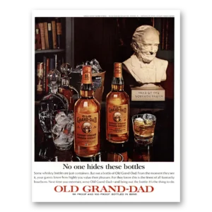 1964 Old Grand-Dad Bourbon Whiskey Print Ad | No One Hides