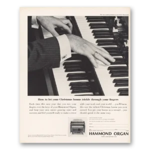 1964 Hammond Organ Print Ad | Christmas