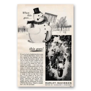 1964 Harley Davidson Print Ad | When This Goes
