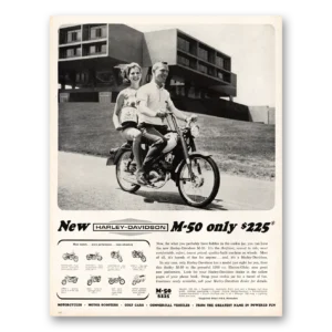 1964 Harley Davidson M50 Print Ad | Cookie Jar