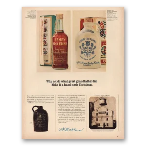 1964 Henry McKenna Whiskey Print Ad | Christmas