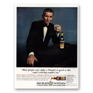 1964 Heublein Print Ad | Michael Rennie