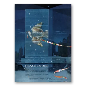 1964 Hilton Hotels Print Ad | Peace Is One