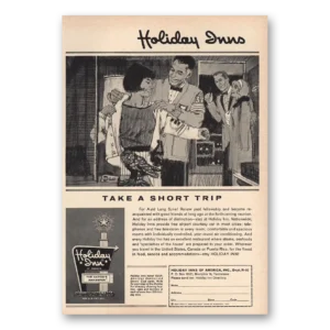 1964 Holiday Inn Print Ad | Take Short Trip