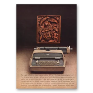 1964 IBM Electric Typewriter Print Ad | Matthes Maler