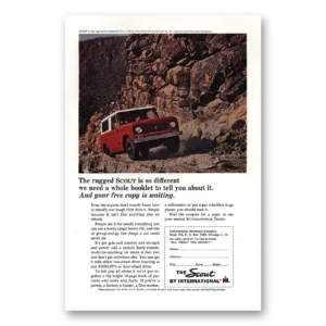 1964 International Harvester Scout Print Ad | Rugged