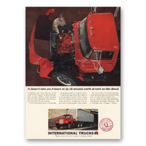 1964 International Trucks Print Ad | Work On This Diesel
