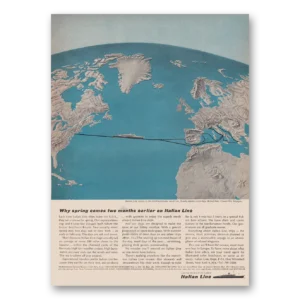 1964 Italian Line Print Ad | Spring Comes