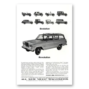 1964 Jeep Wagoneer Print Ad | Evolution