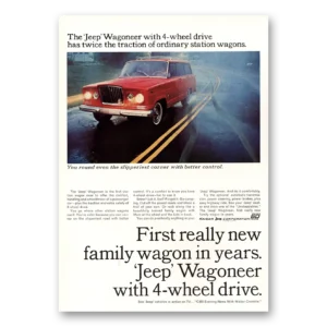 1964 Jeep Wagoneer Print Ad | Family Wagon