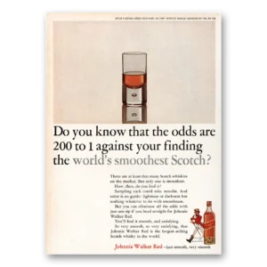 1964 Johnnie Walker Red Label Print Ad | Odds Are