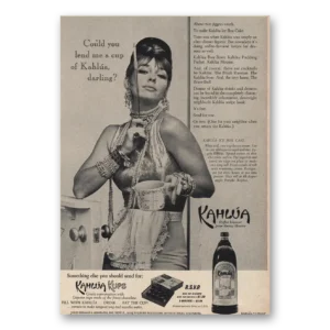 1964 Kahlua Print Ad | Lend Me Cup