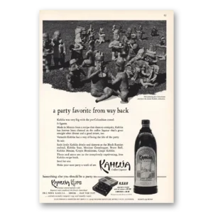 1964 Kahlua Print Ad | Party Favorite From Way Back