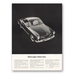 1964 Karmann Ghia Print Ad | Volkswagen Italian Style