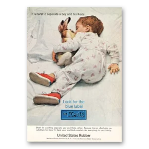 1964 Keds Shoes Print Ad | Little Boy