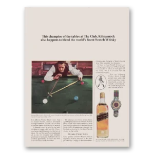 1964 Kilmarnock Whisky Print Ad | Champion Tables