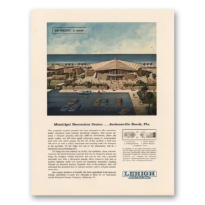 1964 Lehigh Cements Print Ad | Jacksonville Beach