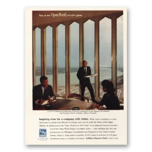 1964 Libbey Owens Ford Print Ad | Michigan Consolidated Gas