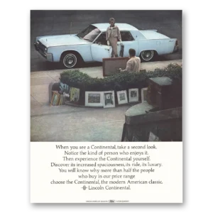 1964 Lincoln Continental Print Ad | Second Look