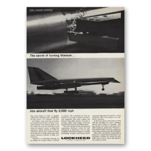 1964 Lockheed Print Ad | Turning Titanium