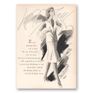 1964 Lord & Taylor Print Ad | Dancing Dress