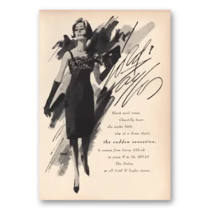 1964 Lord & Taylor Print Ad | Sudden Sensation Larry Aldrich