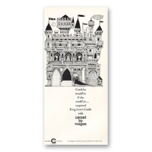 1964 Magee Carpet Print Ad | King Lears Castle