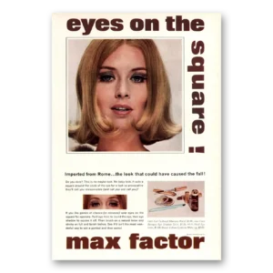 1964 Max Factor Cosmetics Print Ad | Eyes On Square