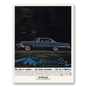 1964 Mercury Marauder Print Ad | Pikes Peak