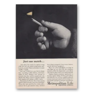 1964 Metropolitan Life Insurance Print Ad | One Match