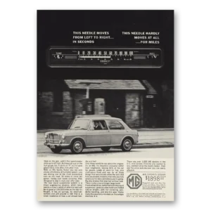 1964 MG Sports Sedan Print Ad | Needle Moves