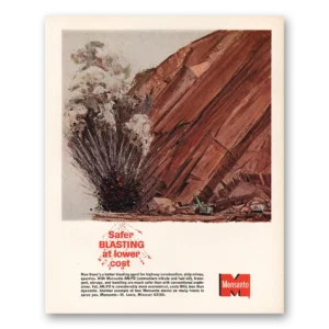 1964 Monsanto Print Ad | Safer Blasting