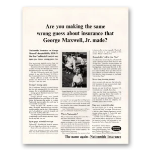 1964 Nationwide Insurance Print Ad | George Maxwell