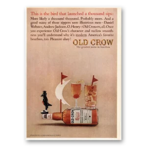 1964 Old Crow Whiskey Print Ad | Thousand Sips