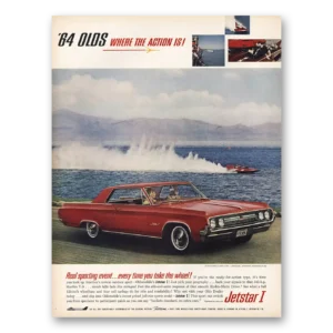 1964 Oldsmobile Jetstar Print Ad | Sporting Event