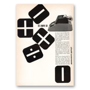 1964 Olivetti Adding Machine Print Ad | Adding Machine
